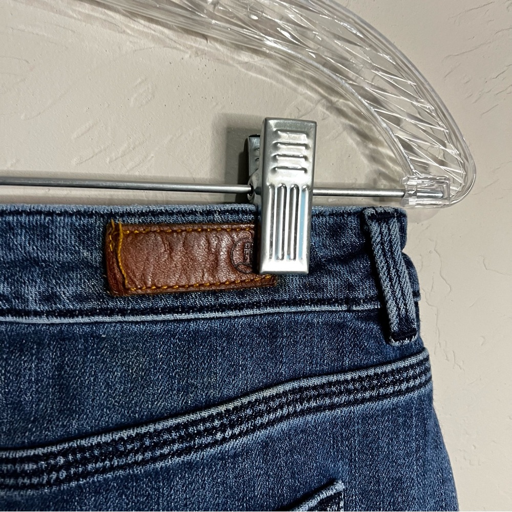 Lands'‎ End Denim Blue Pencil Skirt Classic Stretch Knee Length Casual Preppy - Picture 10 of 11